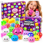 Kalendarz Adwentowy SQUISHY gniotki duży zestaw 24 dni Prezent Antystresowe stojący
