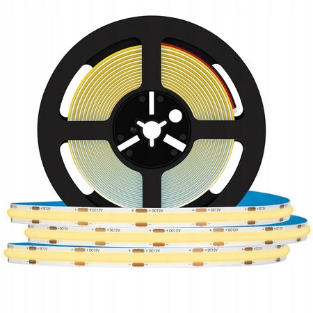 Taśma LED Neon COB 12V Neutralna 5m Homogeniczna Jasne Przyjemne Światło oświetlenie liniowe do wnętrz, dekoracyjne, 4950 lm, 60 w, IP20