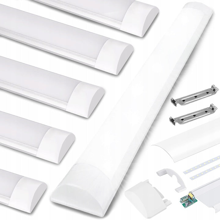 Lampa LED 120cm do garażu panel świetlówka 160W oprawa liniowa warsztatowa sufitowa zimna biel 6500 K zintegrowane