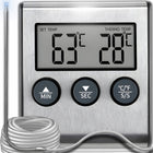 Termometr termostat minutnik do wędzarni grill elektroniczny sonda mięsa timer kuchenny do kontroli temperatury potraw