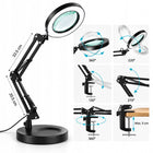 LAMPA Z LUPĄ LED KOSMETYCZNA BIURKOWA 84 LED ZACISK PODSTAWA SOUNIX do manicure i makijażu, stylizacji paznokci