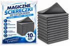 10x ścierka magiczna bezsmugowa do mycia szyb okna bez smug 10 SZT. szklanych powierzchni, luster, superchłonna, extra