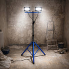 Stojak Statyw 100W Naświetlacz Lampa Robocza Halogen Budowlany z Wtyczką reflektor LED do warsztatu, 4500 lm, IP66