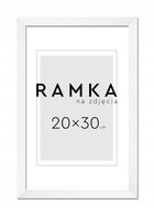 Ramka na zdjęcia 20x30 cm z podpórką Biała oprawa fotografii z tworzywa sztucznego do postawienia, dekoracja wnętrza