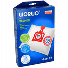 Worki do odkurzacza Zelmer Jupiter ZVC425HT ZVC427HT 4000 2100W 12 szt syntetyczne zamienniki z filtrem hepa do