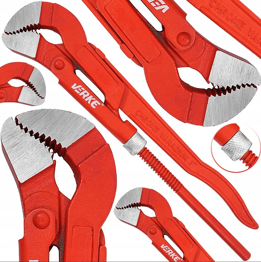 Klucz hydrauliczny do RUR szwedzki nastawny cęgi żaba żabka TYP S 1'' CAL 31 cm