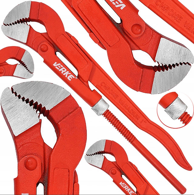 Klucz hydrauliczny do RUR szwedzki nastawny cęgi żaba żabka TYP S 1'' CAL 31 cm