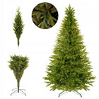 CHOINKA SZTUCZNA ŚWIERK NATURALNY PIĘKNY 220cm gęsta żywa PE PREMIUM STOJAK 201 - 220 cm zielony