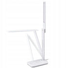 Lampka biurkowa LED USB lampa na biurko z ładowarką indukcyjną Qi dotykowa ściemniana, biała do pracy i nauki, 33 cm