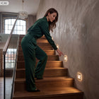 Oprawa schodowa oświetlenie schodowe lampka na schody LED 230V Q1 MOSIĄDZ kwadratowa 2 W wymienne źródło światła w