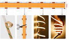 Taśma LED COB 24V mocna 18w/m 1800 lm/m neon linia double neutral 1m pasek świetlny do podświetlenia mebli, wnęk i