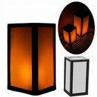 Lampion do Stroika na Grób znicz solarny lampa latarenka LED 28x14cm ozdoba nagrobna, dekoracja cmentarna, ponad 75 h