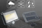 Lampa solarna LED czujnik ruchu zmierzchu osobny panel solarny kabel 5m naświetlacz zewnętrzny IP65 1000 lm 10 w 4500 K