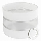 ABAŻUR NOWOCZESNY KLOSZ DO LAMPY WISZĄCEJ STOJĄCEJ E14 LAMPA E27 BIAŁY 20CM owanie