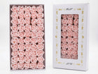 Róże mydlane jasny RÓŻ kwiaty flower BOX 50szt prezent dla kobiet JAK żywe kwiaty mydlane 6 cm