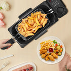 Frytkownica tłuszczowa Aigostar 30HEY 3l Tradycyjna frytownica 2200W 2200 w srebrny/szary