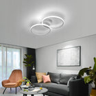 Lampa sufitowa biała LED plafon pierścień z pilotem nowoczesna do salonu 38W okrągła oprawa oświetleniowa ciepłe