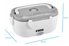 Elektryczny lunch BOX termos obiadowy pojemnik 24V samochodowy biurowy podgrzewacz do posiłków 1100 ml, na ciepły obiad