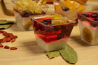 PUCHARKI DO DESERKÓW MONOPORCJI FINGERFOOD DEGUSTACJI Z WIECZKIEM 50szt kubeczki na lody i pudding, bezbarwne naczynia