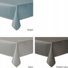 Obrus plamoodporny - 140X240 - solid czarny serweta żakardowa z poliestru, gładka dekoracja stołu do jadalni