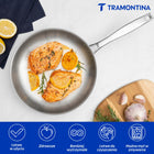 Patelnia Tramontina – Grano 26cm, stal nierdzewna, tri-ply, wszystkie płyty do smażenia, indukcja, piekarnik, zmywarka
