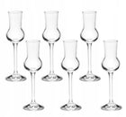 Kieliszki do nalewek i wódki Solo Grappa 80 ml (6 szt.) na likier, szklane, bezbarwne, można myć w zmywarce