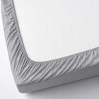 Prześcieradło JERSEY z gumką 140x200 PREMIUM POLSKIE 100% bawełna naciągane na materac, do grubości 18 cm, szare