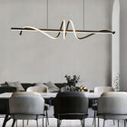 Lampa wisząca toolight LHJ023-CP 1 -punkty światła zintegrowane źródło LED czarna aluminiowa oprawa sufitowa, biała