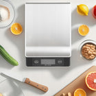 Waga kuchenna elektroniczna 7 jednostek 10KG/1G stal nierdzewna LCD baterie do ważenia żywności, tarowanie