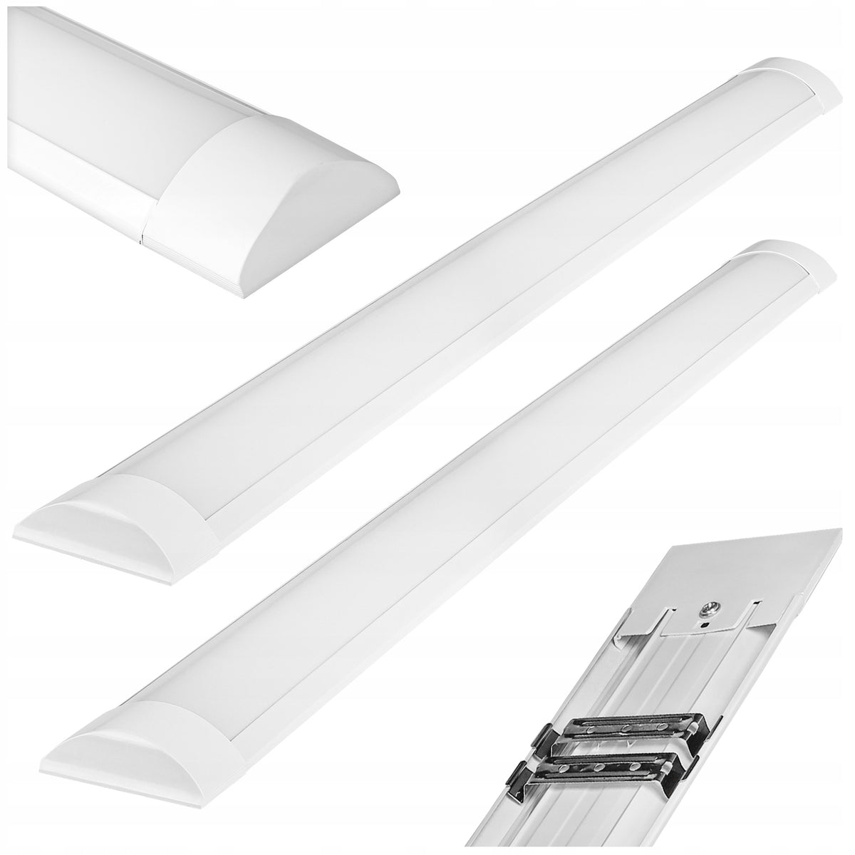 2x Lampa Sufitowa LED Warsztatowa Garażowa 120cm 36W 4000K mocna oprawa belka oświetleniowa do piwnicy, kotłowni i