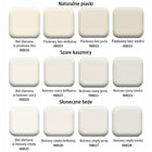 Farba do ścian Lateksowa Beżowy H4164 Bezwonna 5l Głęboki MAT Wydajna do sufitów, odporna na szorowanie, dobre krycie