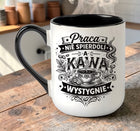 Kubek z nadrukiem śmieszny tekst prezent dla Koleżanki Kolegi z pracy ceramiczny 330 ml do kawy i herbaty