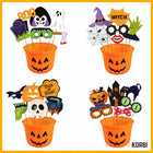 GIRLANDA HAPPY HALLOWEEN BALONY DUCHY ZESTAW REKWIZYTY DO ZDJĘĆ TOPPER 72el ozdoby na przyjęcie, akcesoria do fotobudki