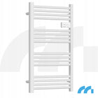 GRZEJNIK ŁAZIENKOWY ELEKTRYCZNY DRABINKA ŚCIENNY TERMOSTAT DUŻA MOC 500W 535 mm 970 mm grzewcza biały