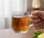 Szklanki do kawy herbaty luxito Maks 300ml Komplet szklanek kubków 6szt przezroczyste naczynia do napojów, można myć w