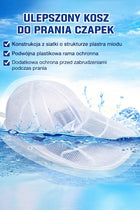 0002 Pokrowiec i Forma do prania czapek 2w1 – Ochronna ramka do prania koszyk pralniczy, zabezpieczenie daszka