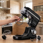 Robot kuchenny planetarny mikser z misą blender szklany maszynka do mięsa 6 prędkości, pojemnik stalowy 5 l, koktajler