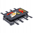 Grill elektryczny raclette duży XL 8 osób mocny 1400W patelenki szpatułki nominalna