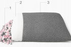 Poduszka do spania na boku i przytulania melange grey długa wygoda 125x50cm piankowe wypełnienie, certyfikat oeko-tex
