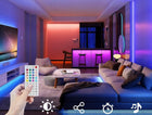 Mega Taśma LED RGB 10m + pilot Zdalne Sterowanie minutnik Bluetooth oświetlenie dekoracyjne do pokoju, zmienna barwa