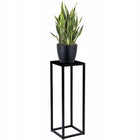 Kwietnik stojący metalowy loft industrial stojak na kwiaty czarny 60 cm pod doniczkę, ekspozytor roślin doniczkowych do