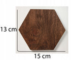 Panele ścienne drewniane panel mozaika M lamele okładzina dekoracyjna do wnętrz, brązowo-beżowa, matowa, 13 × 15 cm