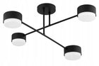 Lampa Sufitowa Wisząca Żyrandol Plafon Spot Halogenowa Czarny Mono Gx53 oprawa metalowa 4-punktowa do salonu kuchni