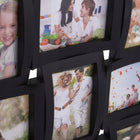 Duża ramka 18 zdjęć fotorama 93x47 cm multi foto galeria kolaż czarny na fotografie, do salonu, z tworzywa sztucznego