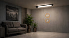 Lampa LED Sufitowa Do Garażu Warsztatu Oprawa Hermetyczna 36W 60cm 4000lm oświetlenie techniczne natynkowe czarne ze