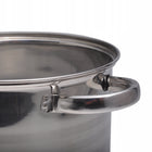 GARNEK DUŻY kocioł stalowy 8,5L GAR na rosół bigos GAZ INDUKCJA KAMILLE nierdzewny 24 cm bez powłoki do gotowania zup i