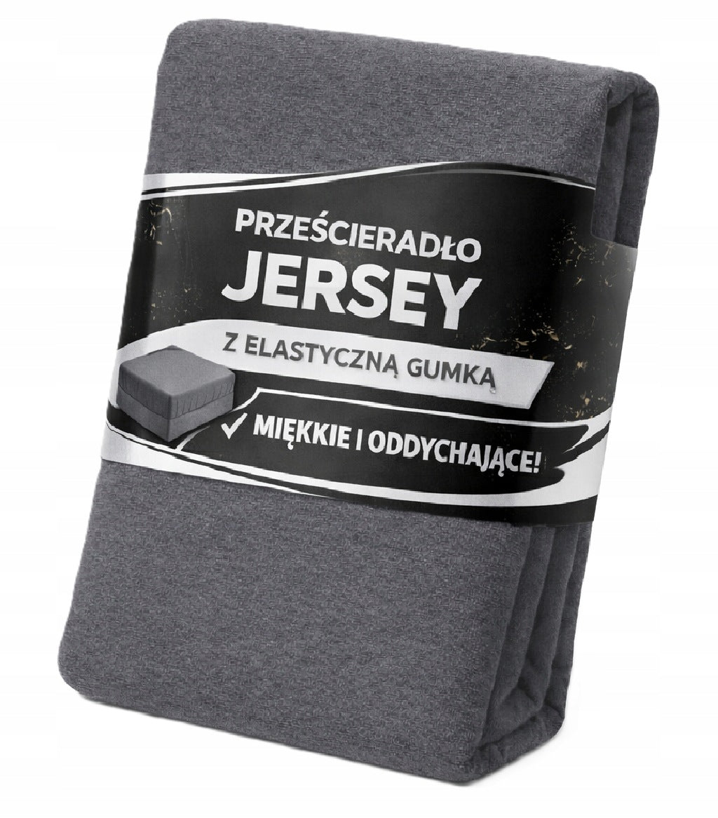 PRZEŚCIERADŁO Z GUMKĄ 200x220 + 25 CM boki MIŁA BAWEŁNA ELASTYCZNA JERSEY na materac, tekstylia na łóżko, do sypialni