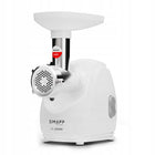 Polska mocna maszynka do mięsa smapp 489.8 biała 2000W wilk kuchenny, mielenie 2,5 kg/min, sitka 2,7/4/8 mm, nasadka