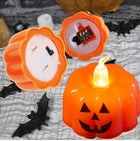 Lampki na Halloween Świecące Dynie LED Dynia pomarańczowa 12 sztuk H222 lampiony z tworzywa dekoracja wnętrza na
