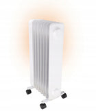 Grzejnik olejowy elektryczny TERMOSTAT olejak 7 żeberek DEDRA moc 1500W 14 mm 67 mm grzewcza biały